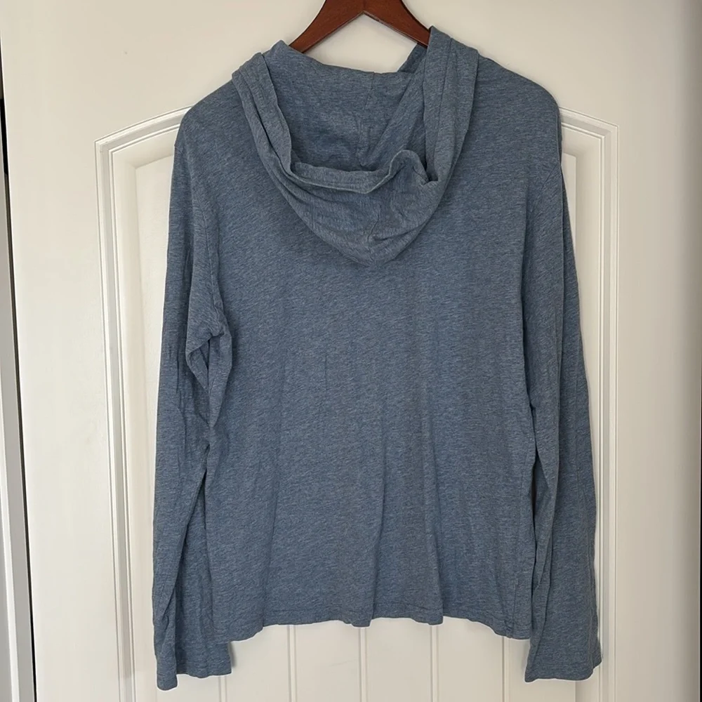 Polo‎ Ralph Lauren Heather Blue Lightweight Hoodie Pullover Cotton Preppy Men XL